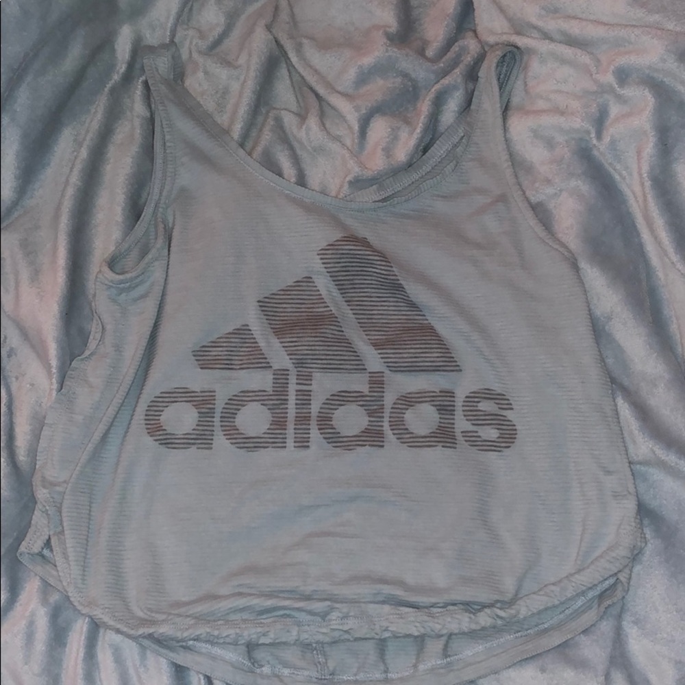 Adidas blue tank top